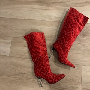 Tom Ford x Gucci Red Heeled Boots